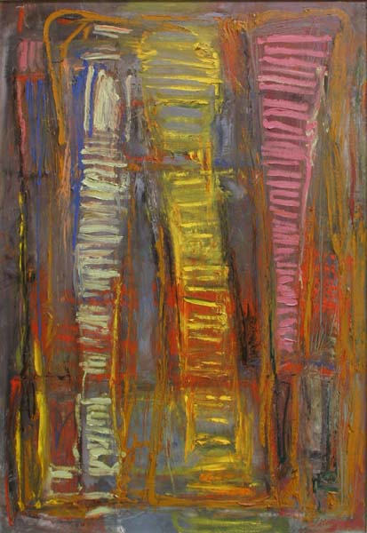 Syvyyden edessä  <br>öljy kankaalle, 2005