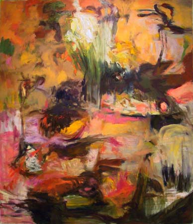 Liljat  <br>öljy kankaalle, 2004 100 x 116