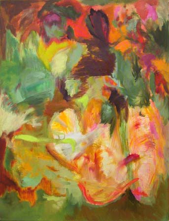 Talvikrookus  <br>öljy kankaalle, 2004 50 x 65