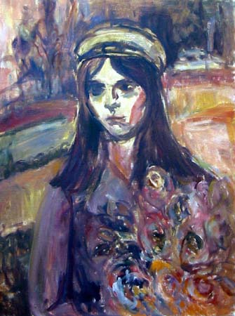 Ylioppilas  <br>öljyväri kankaalle, galleria Majakassa 30/1 2005 saakka