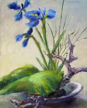 Ikebana  <br>öljy -05