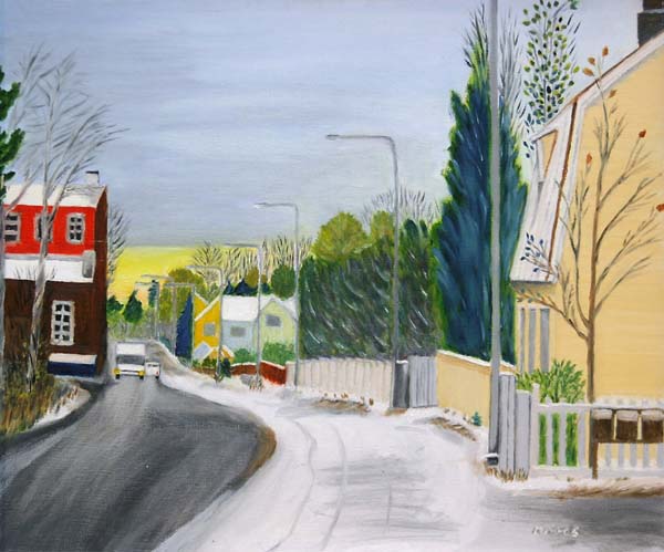 Hiljainen iltapäivä  <br>öljy, 2005