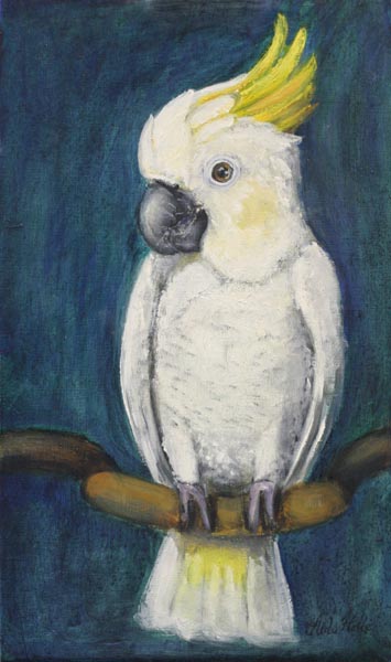 Lola  <br>	Öljy vanerille, 2006 	21,5cm x 36cm