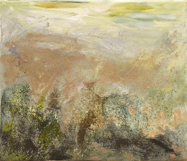 Meren alla tuulee  <br>akryyli/sekatekniikka 2006