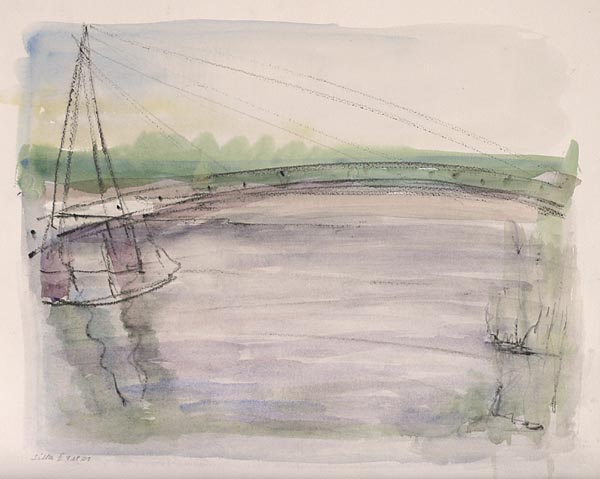 Silta  <br>akvarelli 2001