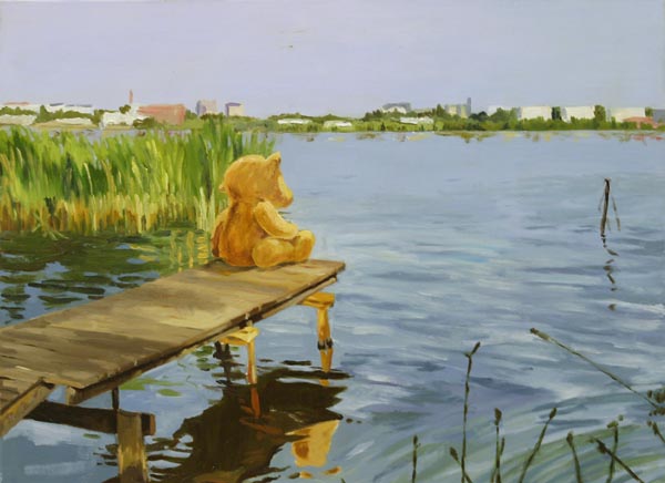 Ajattelija  <br>öljy kankaalle, 2005  79 x 60 cm