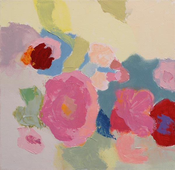 Kukkatarhassa II  <br>öljy 2007