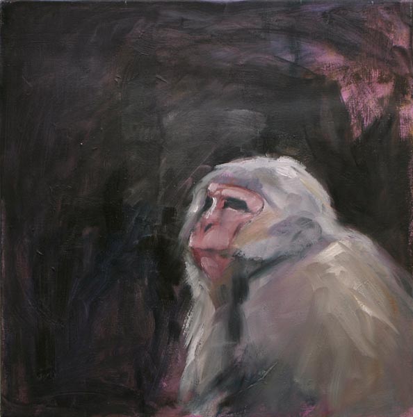 Kaukana  <br>öljy kankaalle 2006, 50 x 50 cm