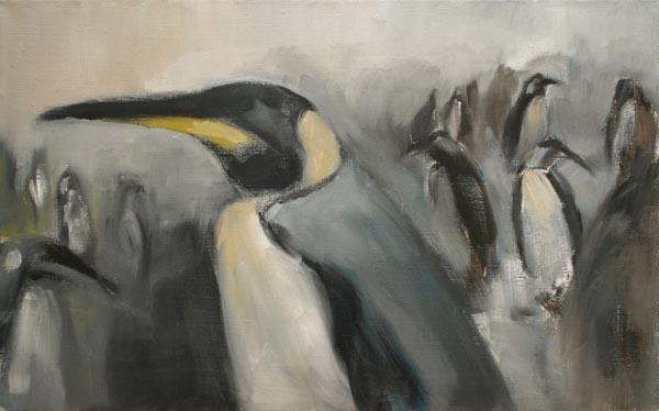 Lumikenttien kutsu  <br>öljy kankaalle 2007, 38 x 60 cm