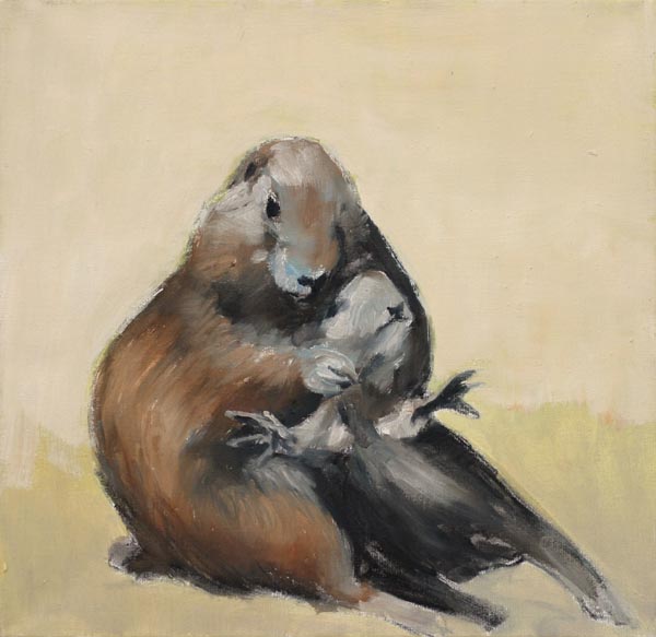 Yksinhuoltaja I  <br>öljy kankaalle 2006, 35 x 38 cm