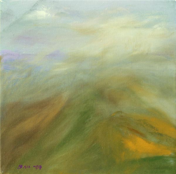 Ääretön  <br>akryyli ja öljy, 30x30 cm  