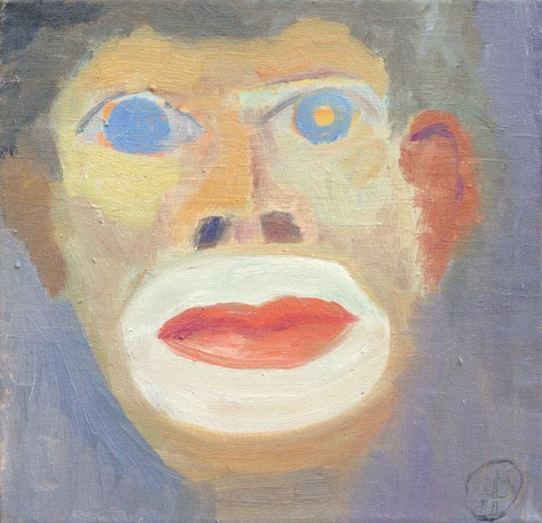 Ensi-ilta  <br>öljy 2007, 30x30 cm 