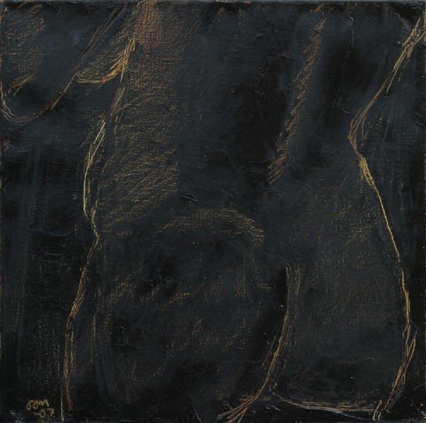 Valoa iholla  <br>akryyli ja öljy, 30x30 cm 