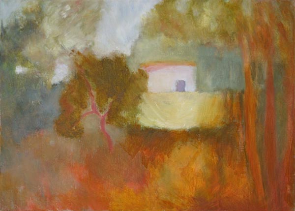 Paikka jossain  <br>öljy 2006, 70 x 51 cm