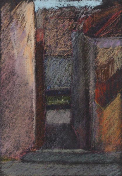 Täällä puolen  <br>pastelli 2007, 32 x 42 cm