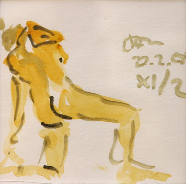 Jätän sinulle viestin  <br>akvarelli, 2007