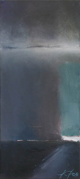 Hellää ja hiljaista valoa  <br>öljyvärimaalaus kankaalle 2008