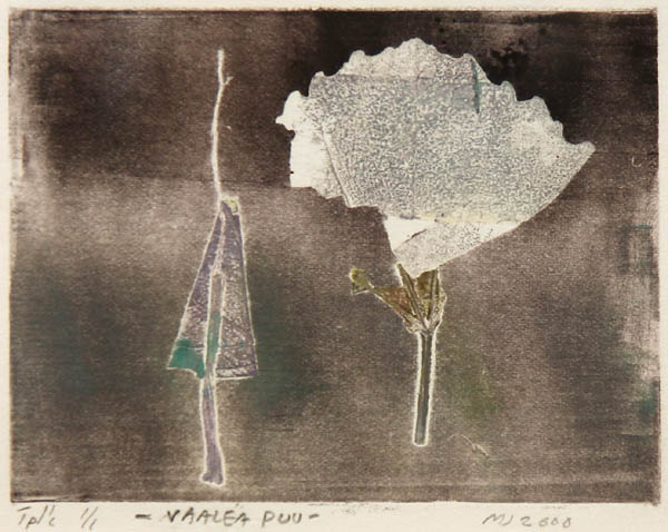 Vaalea puu  <br>monotypia 		2000