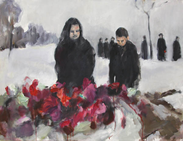 Näkemiin  <br>öljy 2009,  	100x130 cm