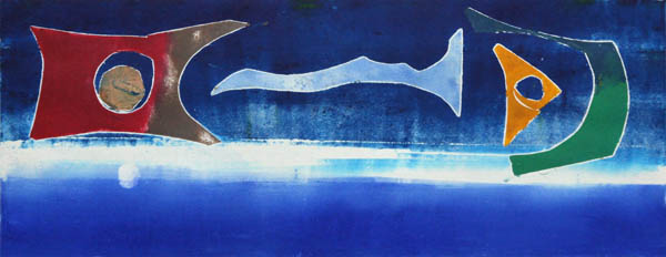 Välittäjä-I  <br>monotypia 2010