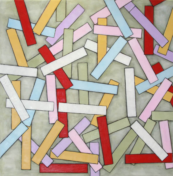 JUHANNUSDOMINO The Domino Effect of Midsummer  <br>öljy kankaalle 			2012