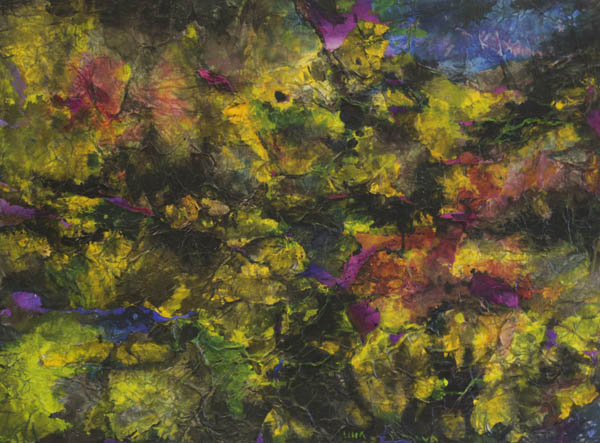 Pimeyden takana<br>  tussi, mulperipaperi