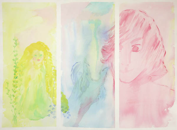 Elämän viehkeys<br>  akvarelli 2014